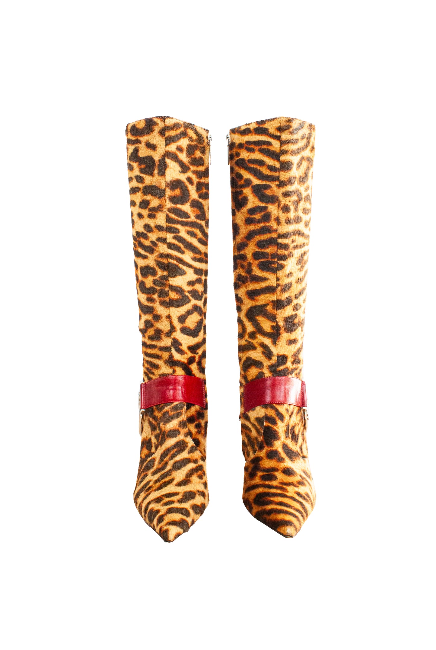 Leopard Print Pony Boots