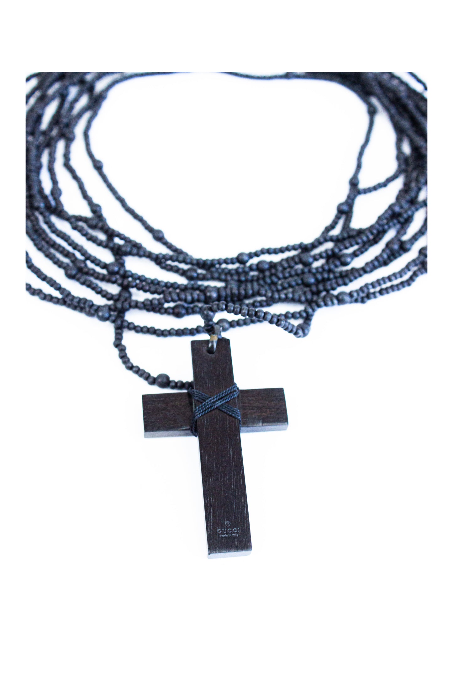 TomFord Era Ebony Cross Necklace AW2002