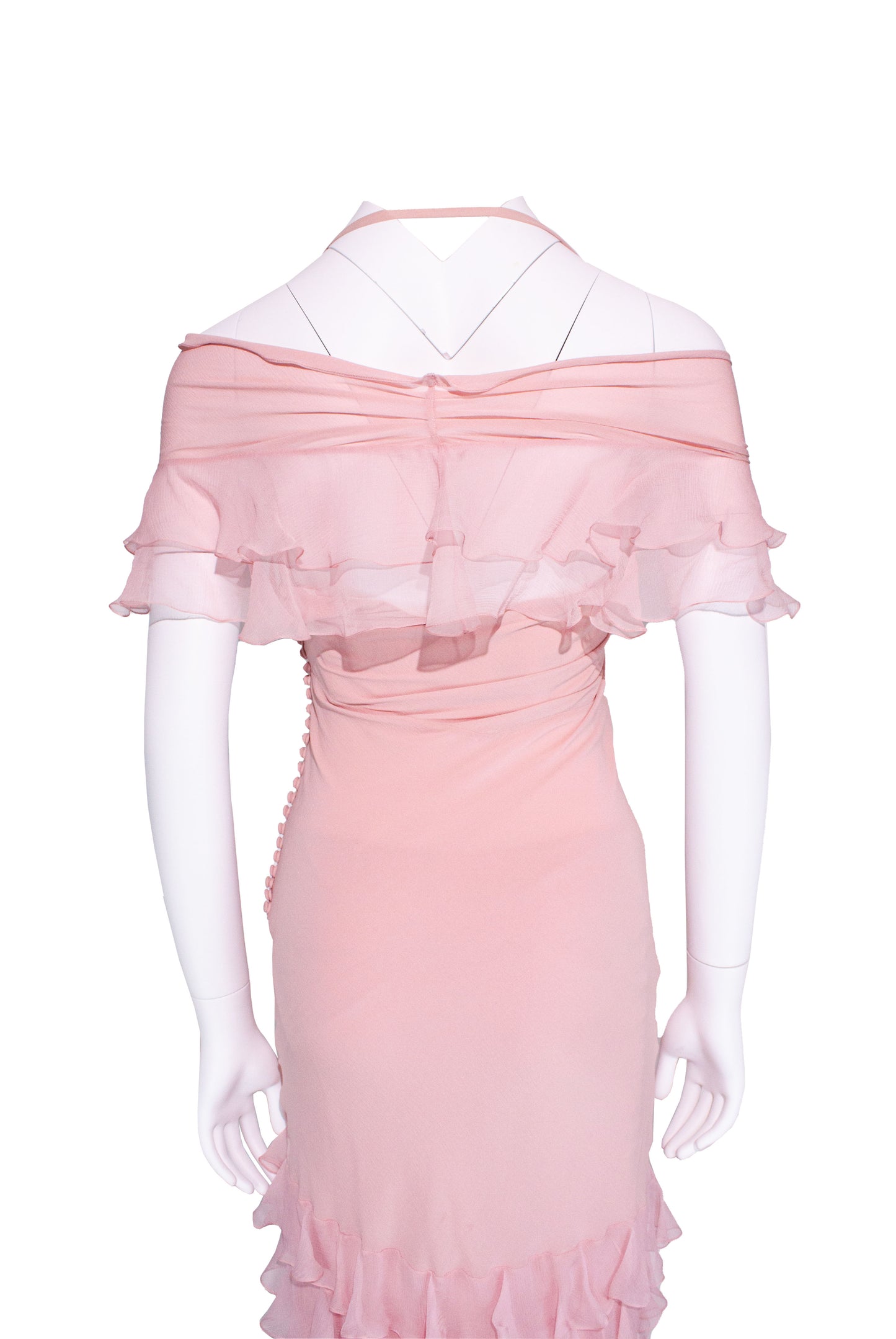 Pink Silk Dress and Skirt Set SS2004