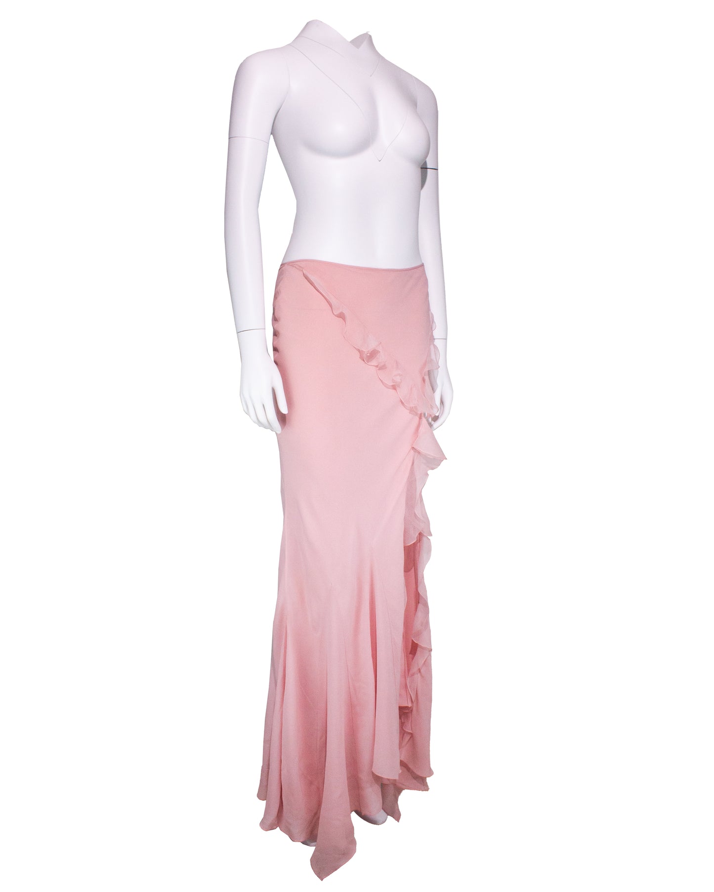 Pink Silk Dress and Skirt Set SS2004