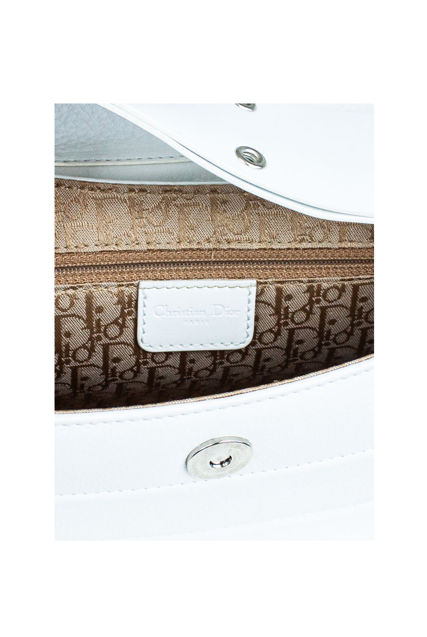 White Columbus Leather Bag