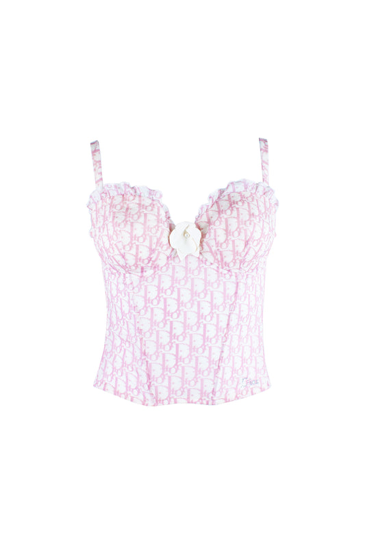 Pink Monogram Bustier