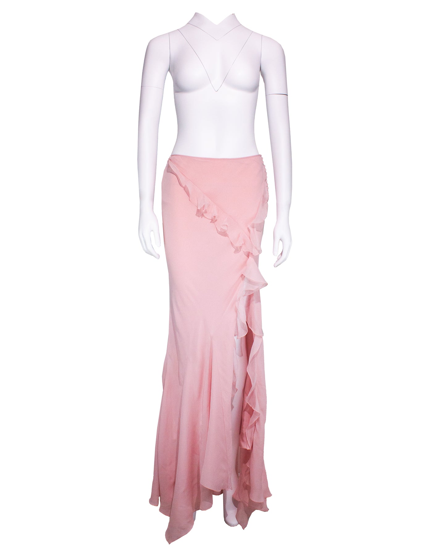 Pink Silk Dress and Skirt Set SS2004