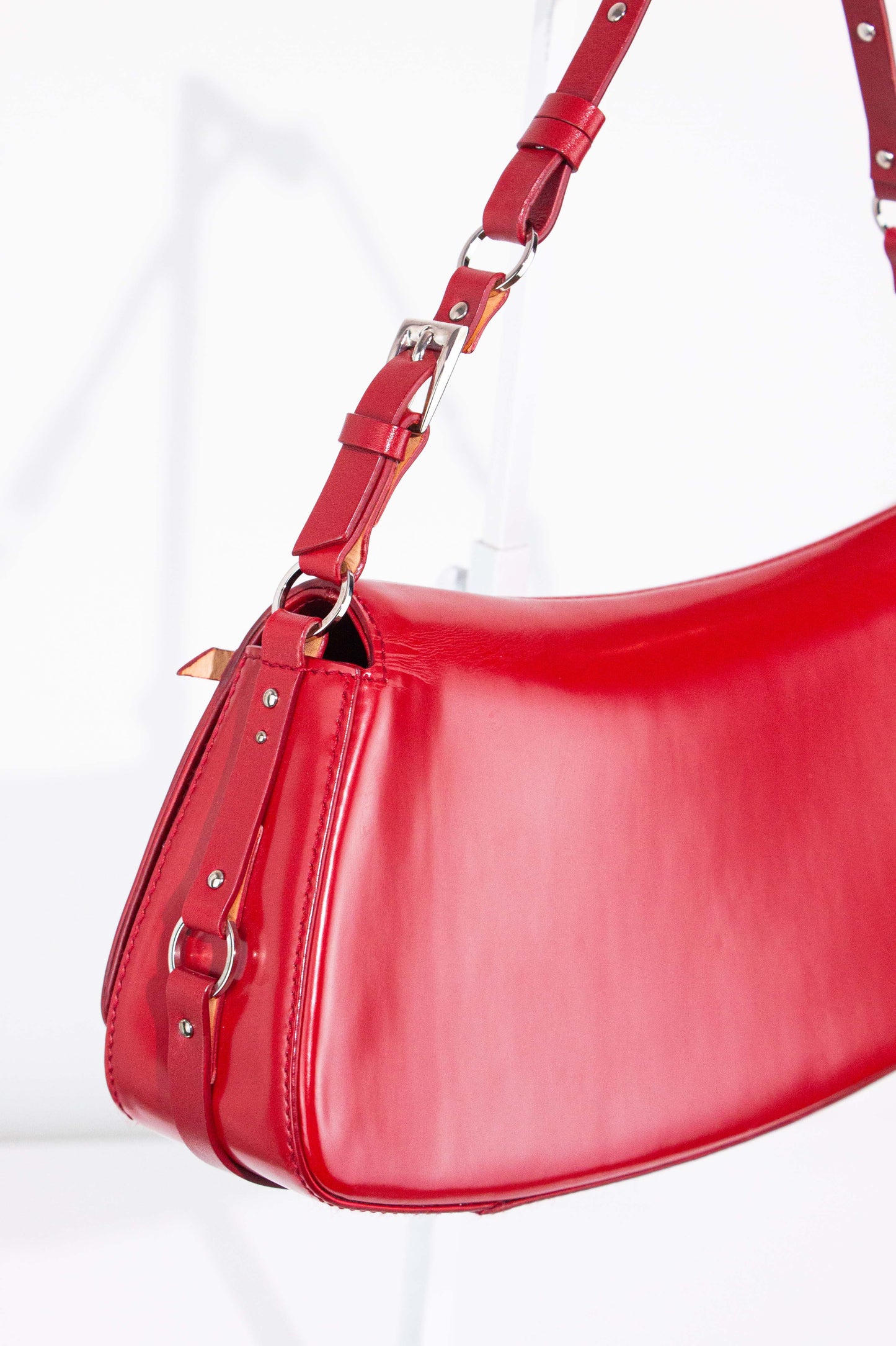 Red Patent Bondage Bag