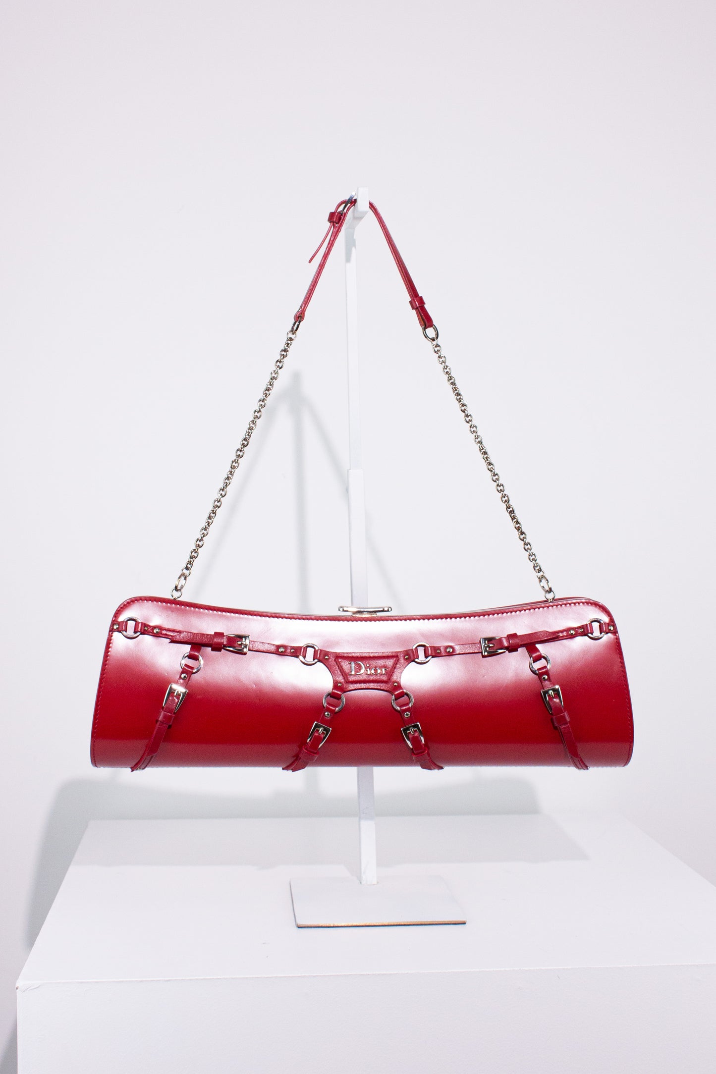 Red Bondage Chain Bag