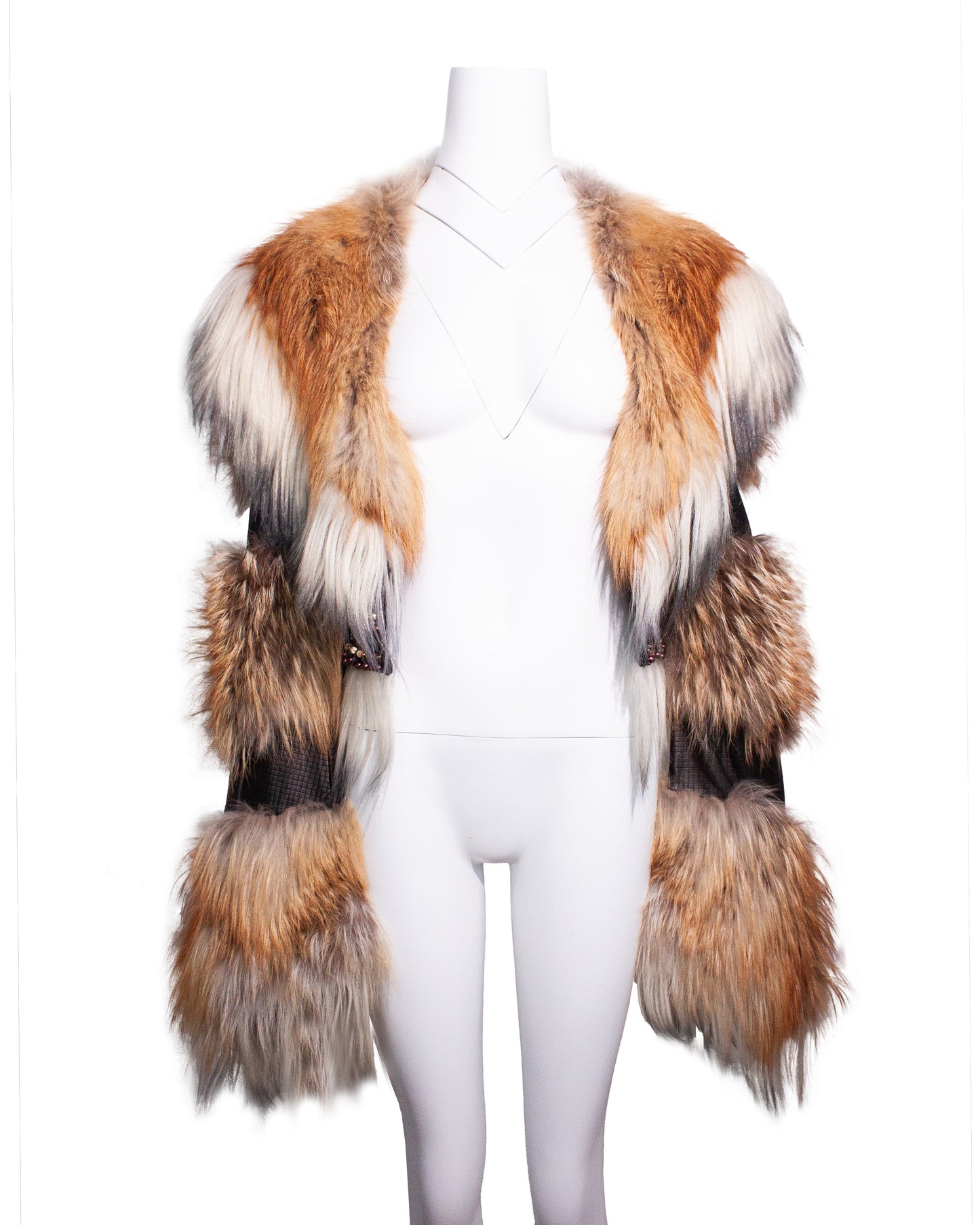 Vintage Fox Fur Crop Jacket