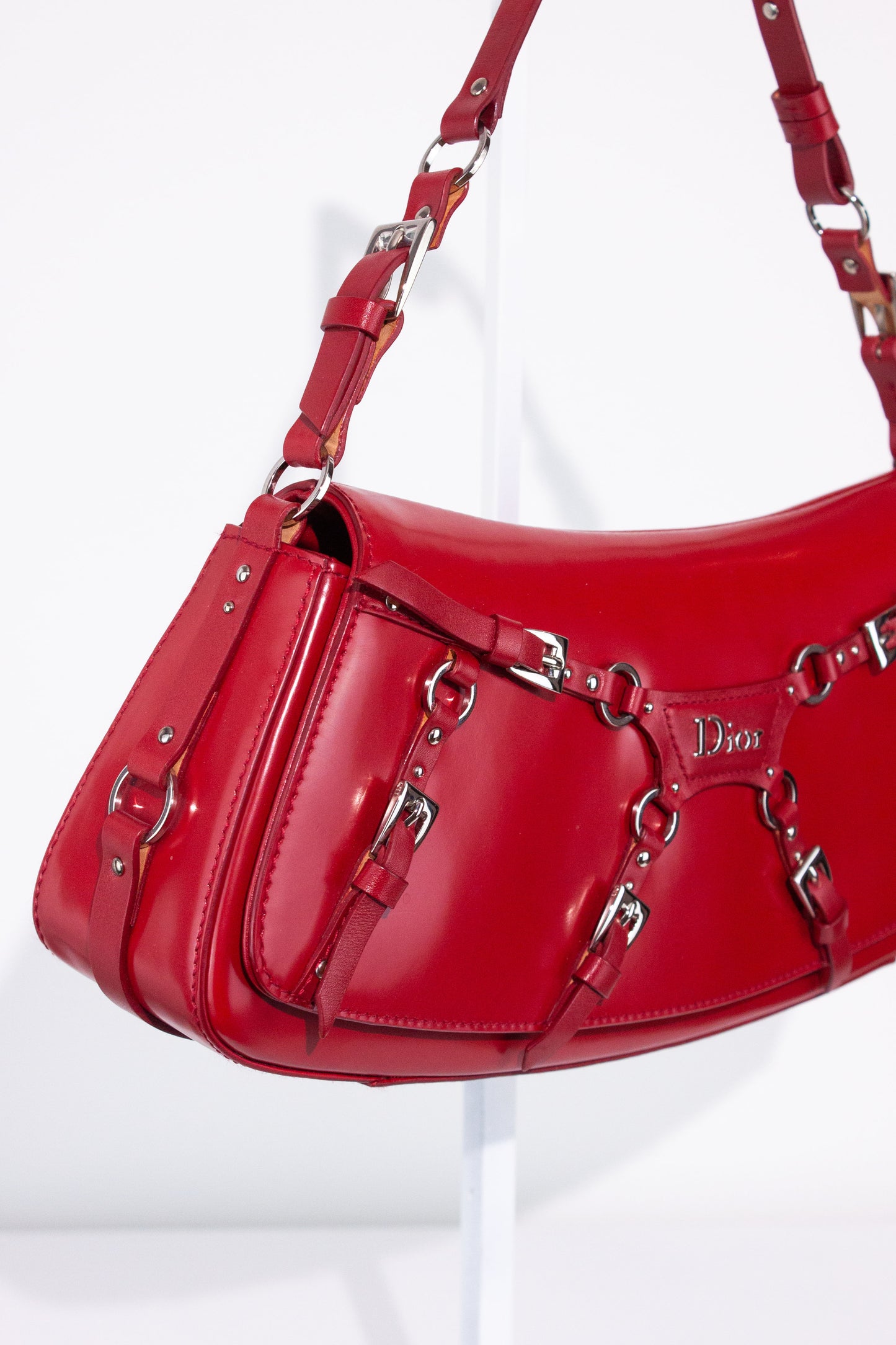 Red Patent Bondage Bag