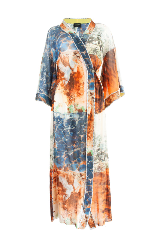 Bacteria Print Kimono